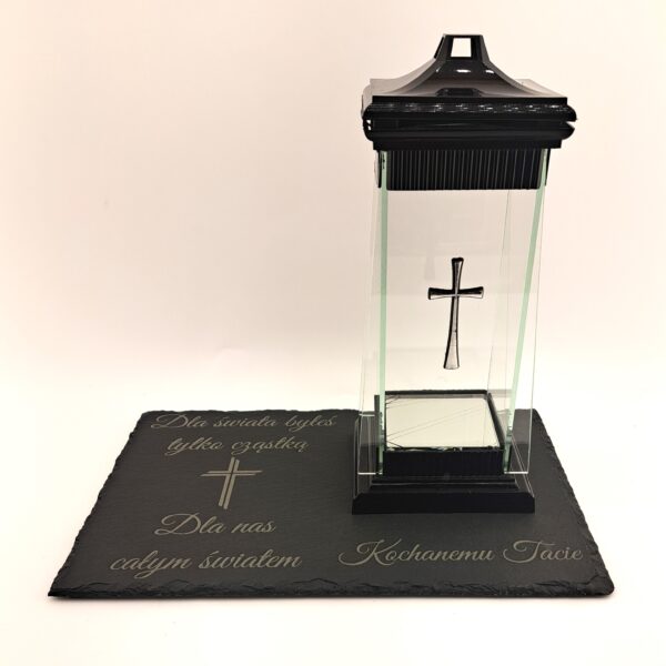 🕯️ podstawka pod znicz z łupka